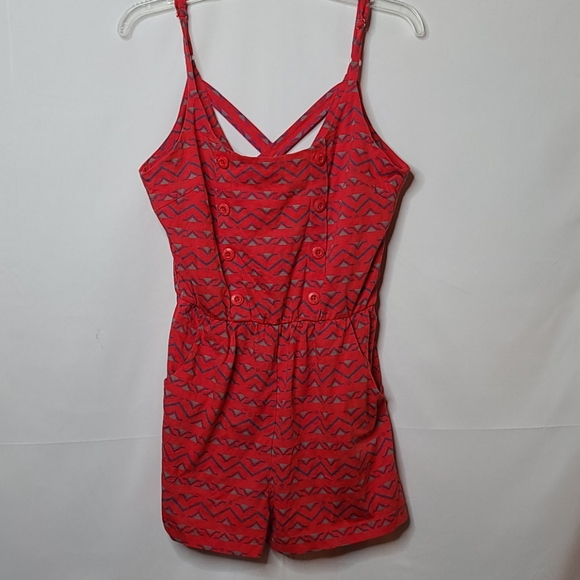 Stussy Pants - NWT Stussy spaghetti strap pocket romper shorts M